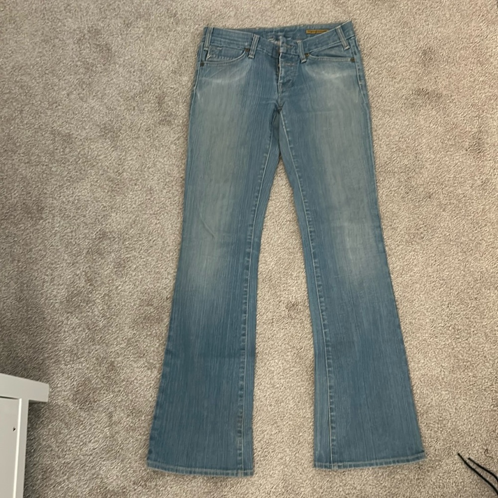 Light blue citizen of humanity, low rise, boot cut jeans